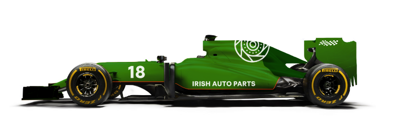 irishautoparts 2020 f1 car